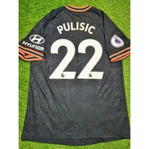 Pulisic Chelsea 2019 - 2020 Third Vaporknit PLAYER ISSUE Soccer Jersey Shirt L